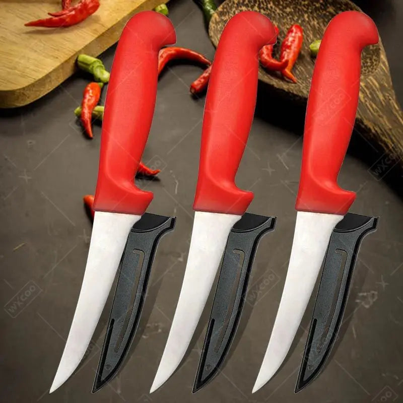 Stainless Steel Skinning Carving Knife Kitchen Boning Knife Meat Butcher Cleaver Utility Slicing Fish Vegetable Fruit Knives - Action Outdoors Kiwi