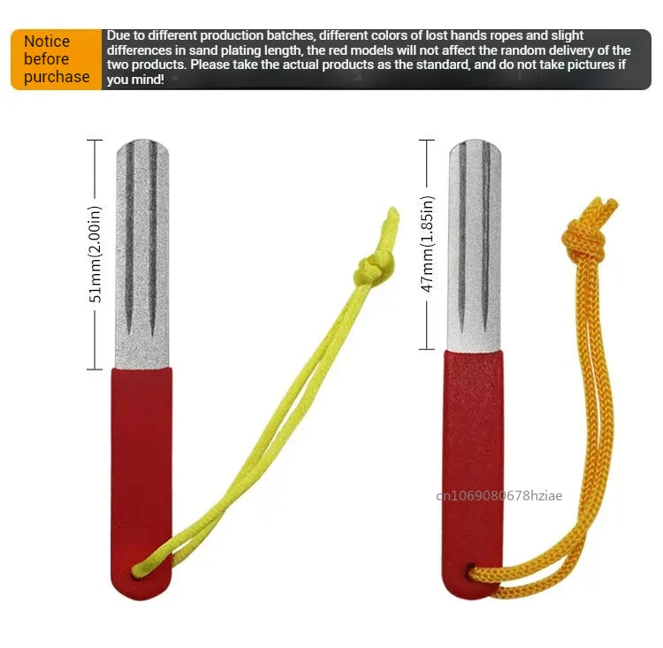 Portable Diamond Stone Fish Hook Diamond Sharpener Knife Sharpen Tools Hook Whetstone Keychain for Outdoor Fishing Accessories - Action Outdoors Kiwi