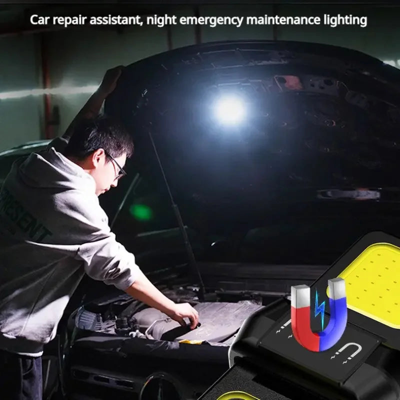 High Power Flashlight LED Keychain Work Light USB Rechargeable Waterproof Camping Fishing Lantern Torch Spotlight Outdoor Lamps - Action Outdoors Kiwi