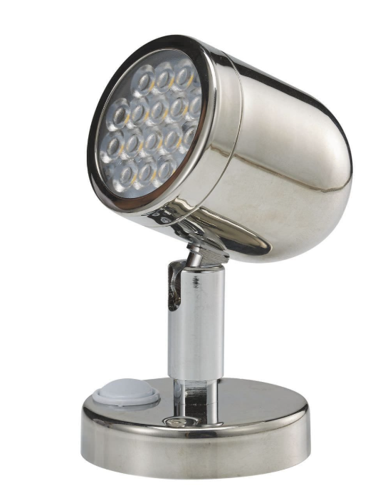 LED Luxury Reading Light Stainless Steel - Action Outdoors Kiwi