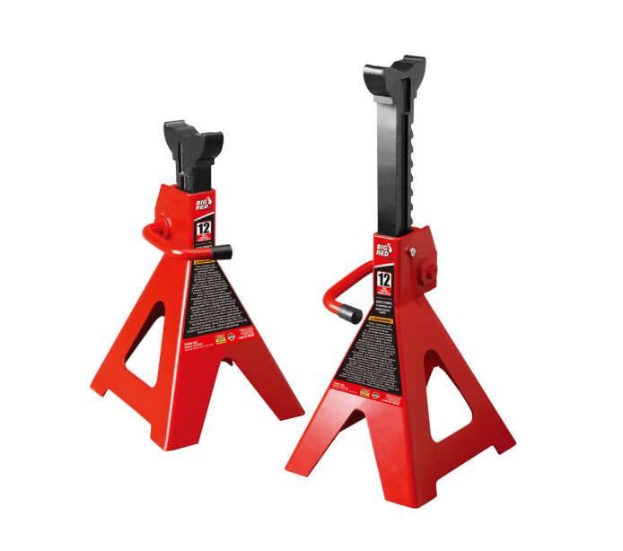 Torin - Big Red T412002 Axle Stand (1Pr) 12 Ton - Action Outdoors Kiwi