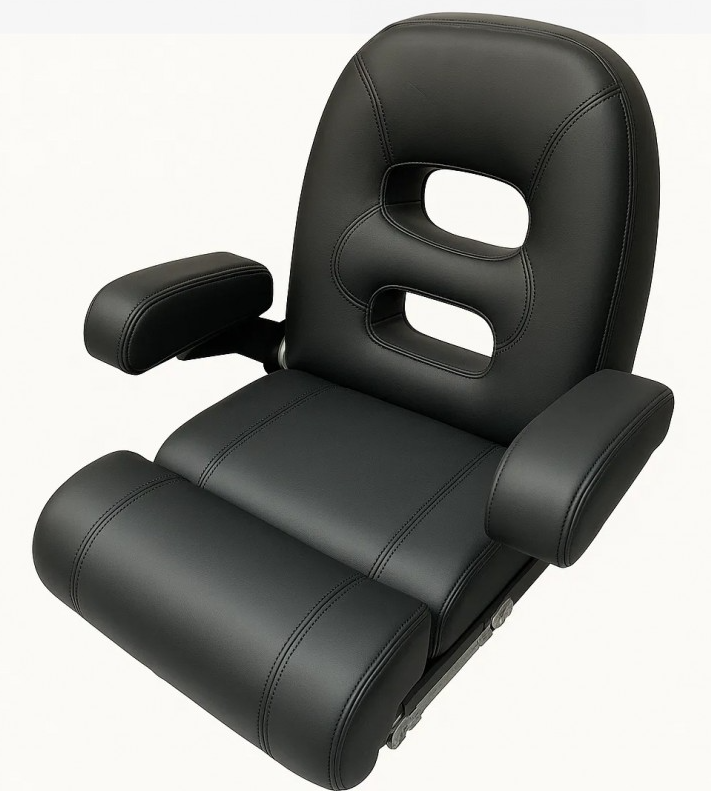 Captains Deluxe Tall Chair Black