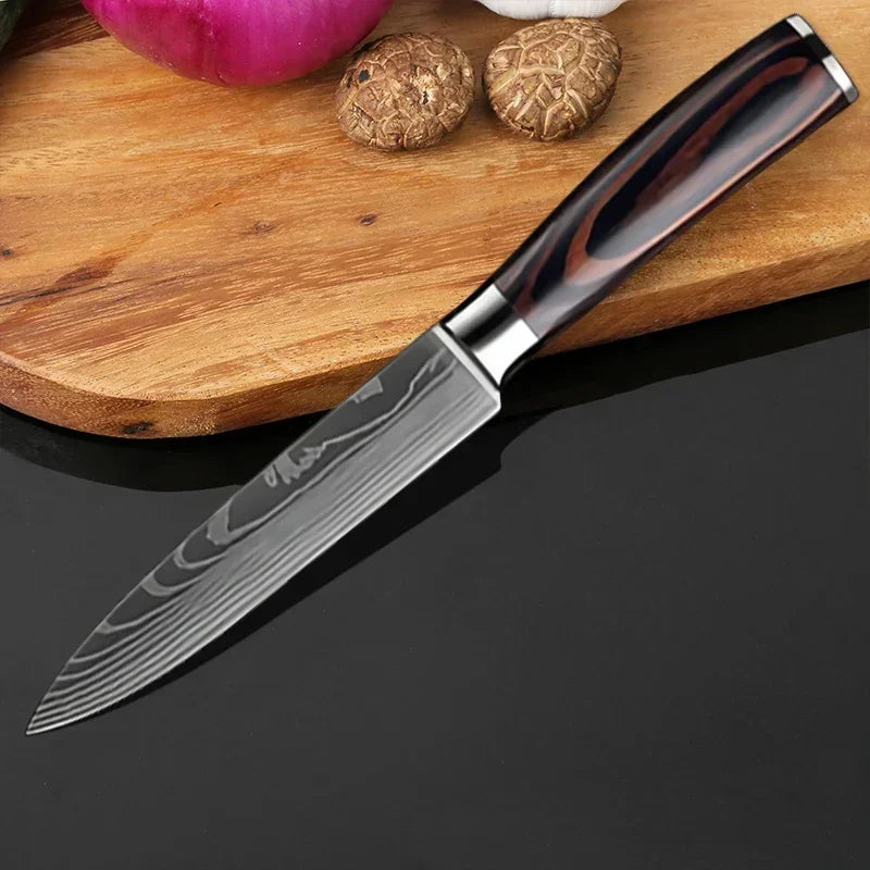 Kitchen Knives High Stainless Steel Chef Knife Slicing Butcher Boning Knife Cleaver Meat Vegetables Fruit Fish Filleting Knife - Action Outdoors Kiwi