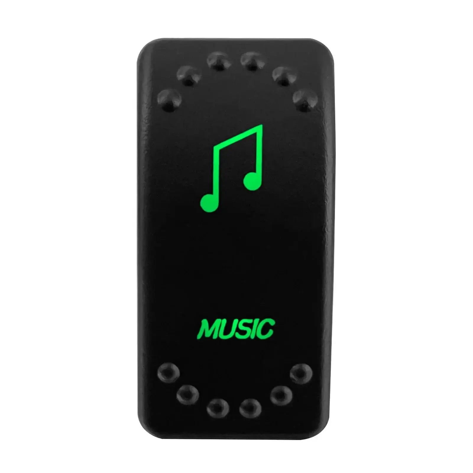 Waterproof Green Led Car Rocker Switch On Off 12V 20A Washer Wiper Momentary Toggle Switch For Marine Boat ATV RZR RV Autosteer