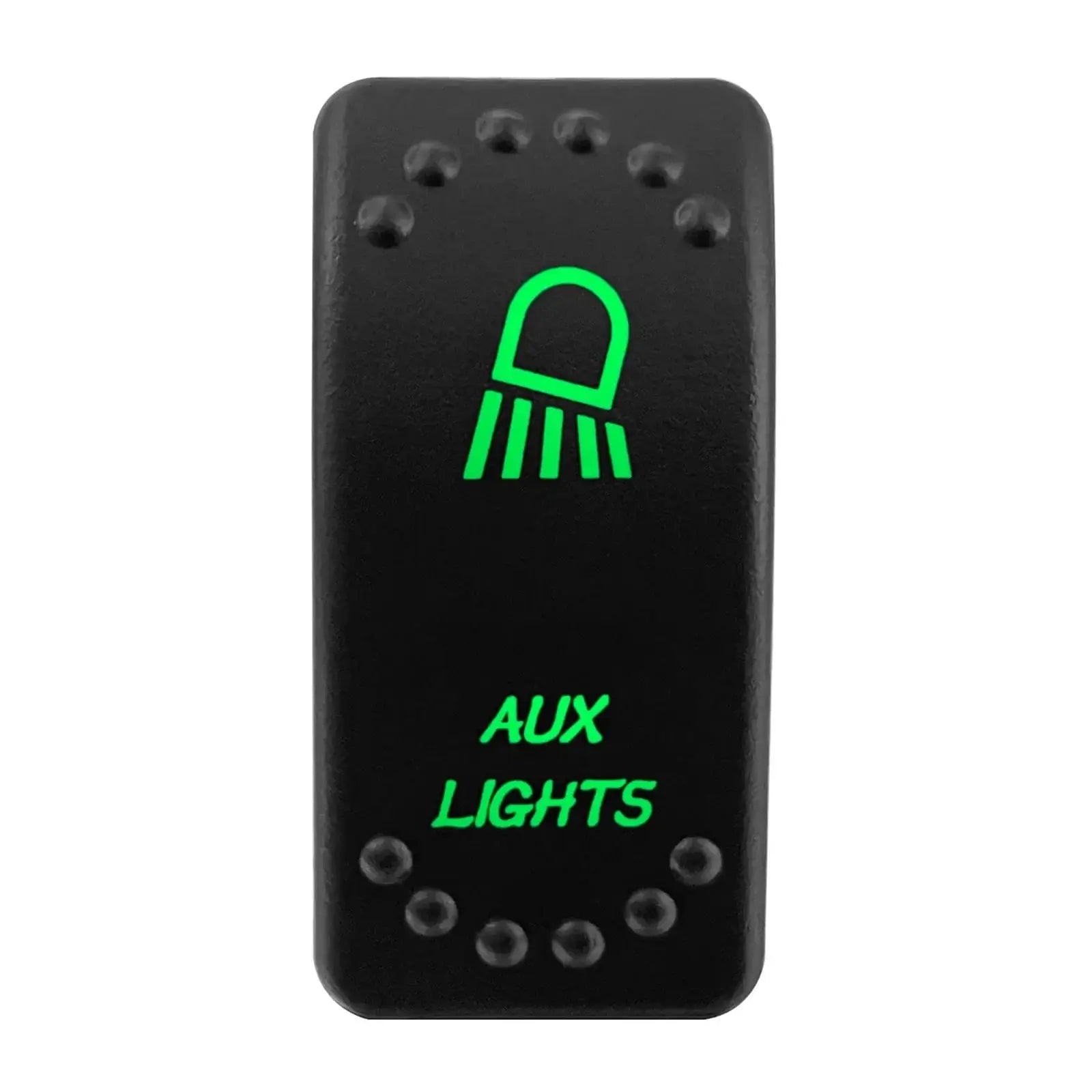 Waterproof Green Led Car Rocker Switch On Off 12V 20A Washer Wiper Momentary Toggle Switch For Marine Boat ATV RZR RV Autosteer