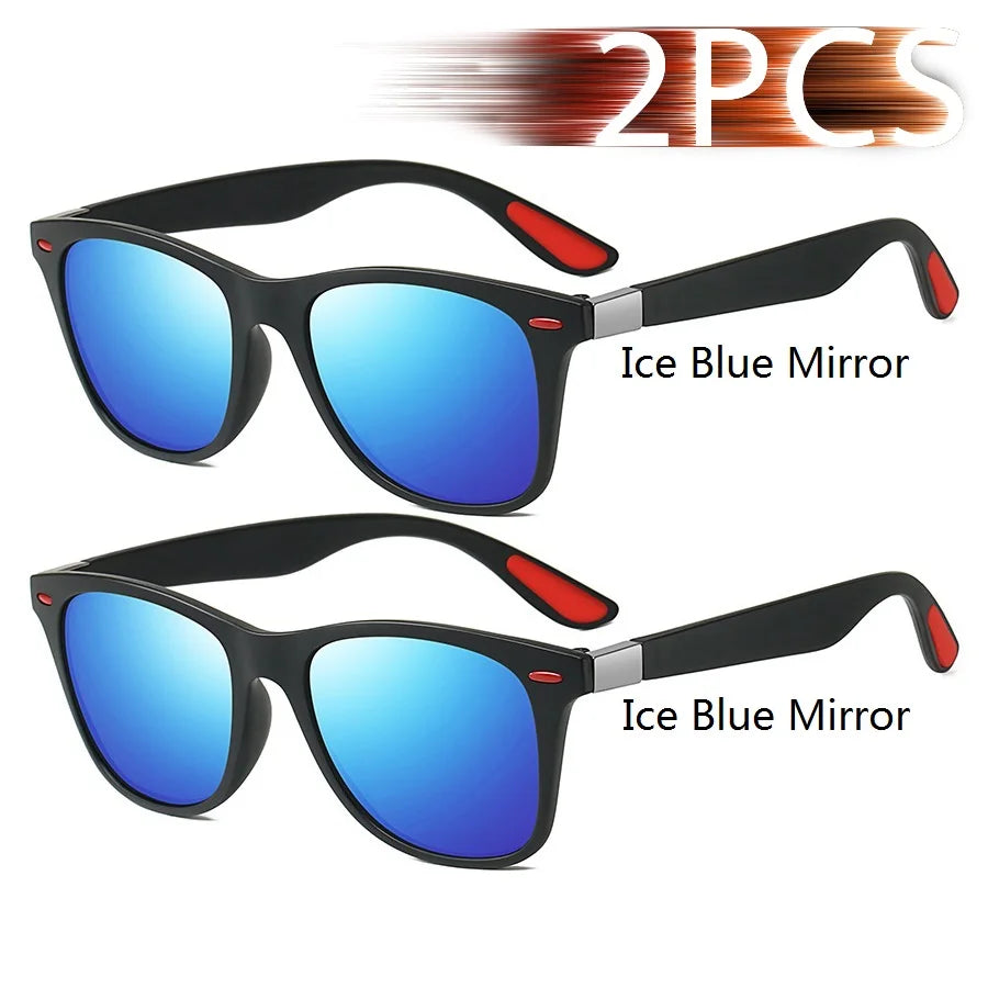 Fashion Vintage Square Unisex Driving Fishing Sunglasses Men Women Luxury Brand Designer Sun Glasses Anti-Glare Eyewear UV400 - Action Outdoors Kiwi