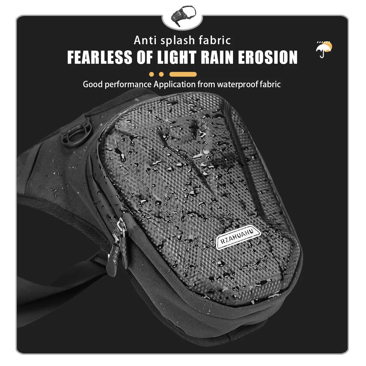 Hard Shell Drop Leg Bag Motorcycle Waterproof Waist Bag Hip Bum Fanny Pack For Outdoor Riding Cycling Hiking Fishing Climbing - Action Outdoors Kiwi