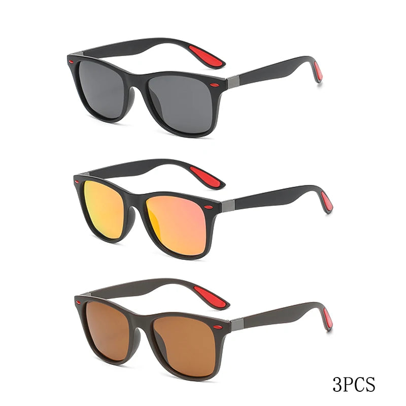 Fashion Classic Polarized Men And Women Square Sunglasses Anti Glare Goggles Travel Fishing Riding Glasses Uv400 - Action Outdoors Kiwi