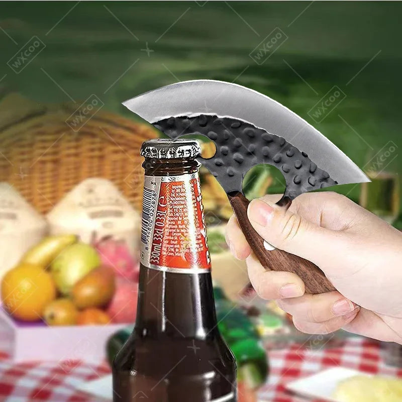 WXCOO Professional Kitchen Knives Hand Forged Boning Knife Stainless Steel Fruit Paring Knife Meat Cleaver Butcher Slicing Knife - Action Outdoors Kiwi