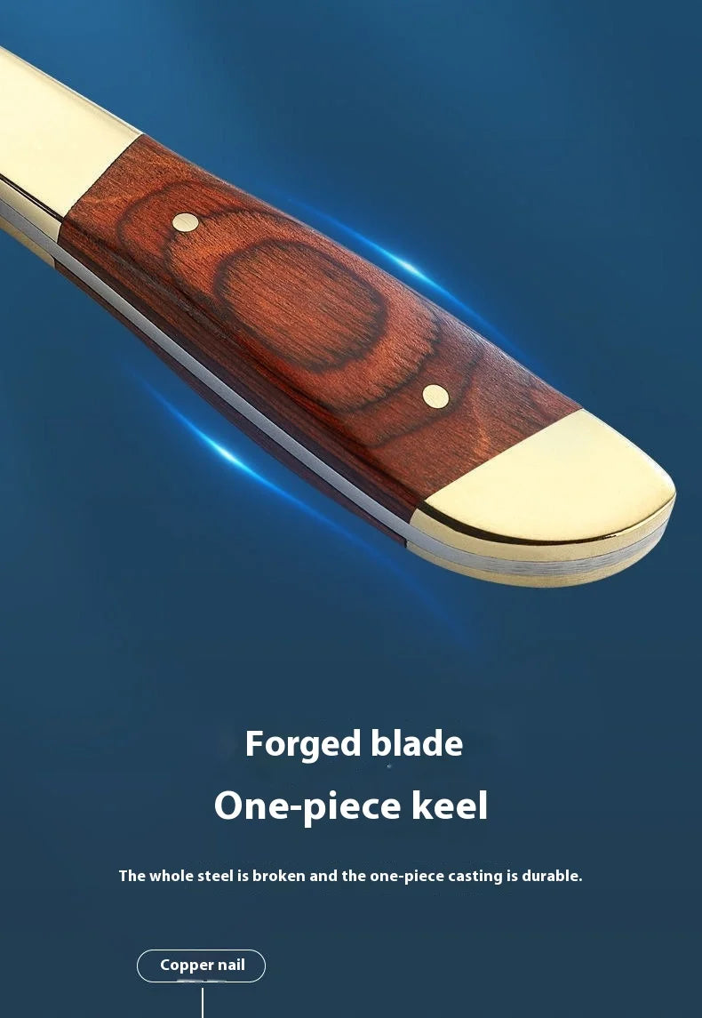 Hand steak meat knife camping copper head knife handlebar meat special knife multifunction fruit knife barbecue meat cutter knif - Action Outdoors Kiwi