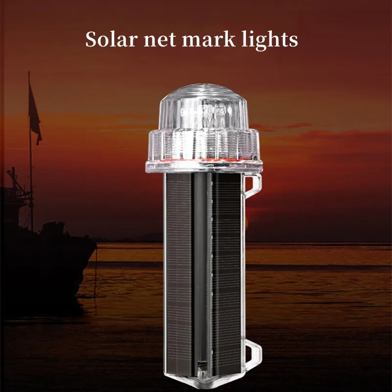 Solar Powered IP7X Waterproof Net Mark/Position Flashing Marine Signal Light Flash Boat Light Warning Floating Torpedo Light CE - Action Outdoors Kiwi