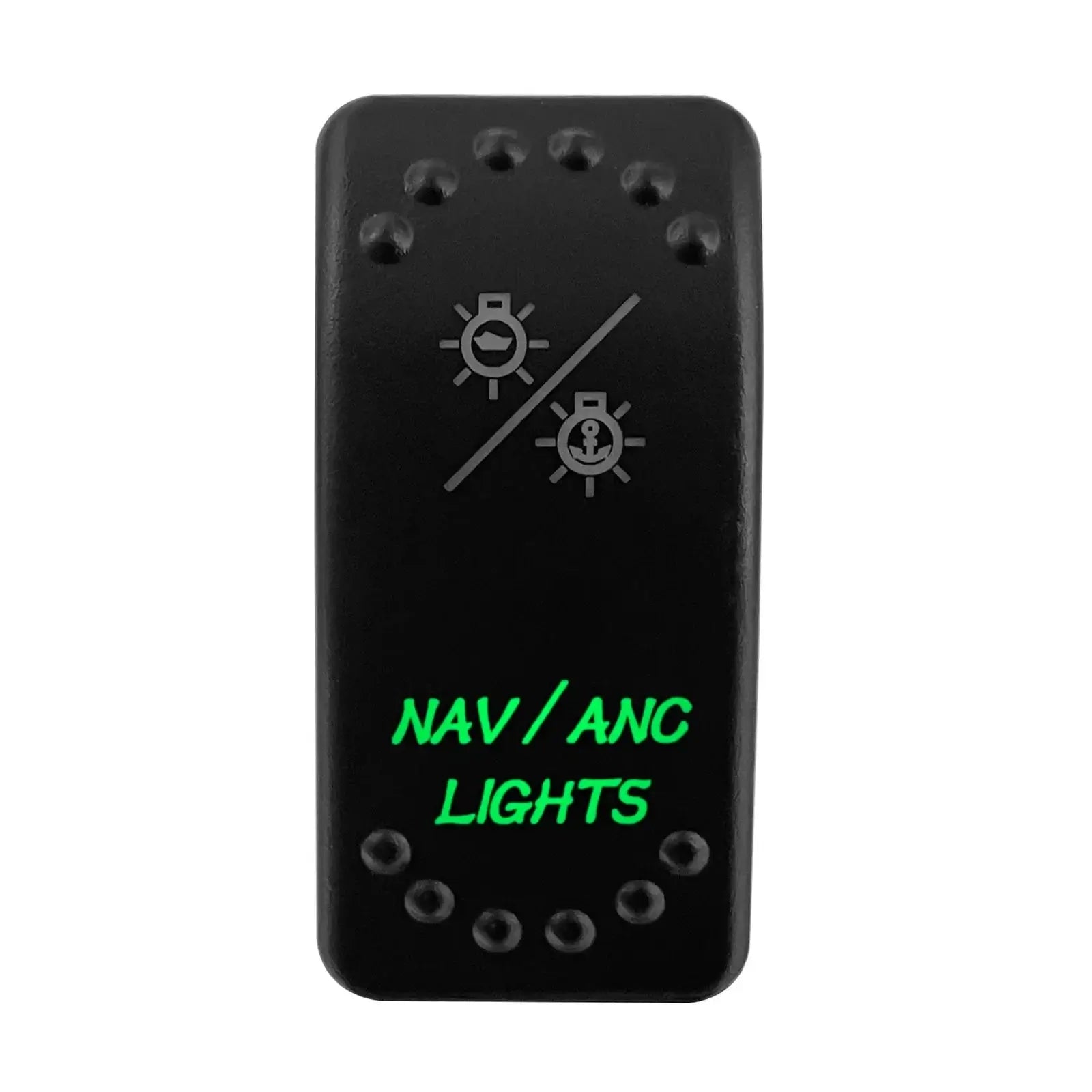 Waterproof Green Led Car Rocker Switch On Off 12V 20A Washer Wiper Momentary Toggle Switch For Marine Boat ATV RZR RV Autosteer