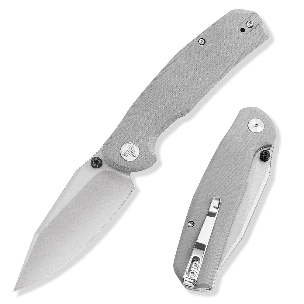 TRIVISA EDC Folding Knife for Men, Axis Pocket Knife with Clip,3.34” 14C28N Steel ,Stonewash Blade,G10 Handle.Camping Tool - Action Outdoors Kiwi