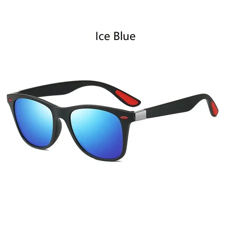 Fashion Vintage Square Unisex Driving Fishing Sunglasses Men Women Luxury Brand Designer Sun Glasses Anti-Glare Eyewear UV400 Ice Blue