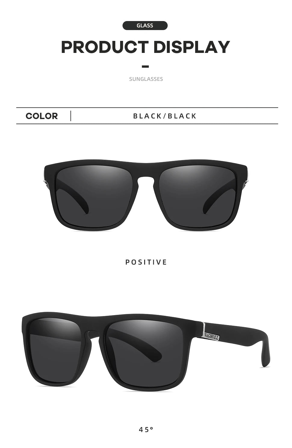 VAGHOZZ Brand Classic Sunglasses Men UV400 Fishing Sun Glasses Women Square Outdoor Male Sport Eyewear Driving Shades - Action Outdoors Kiwi