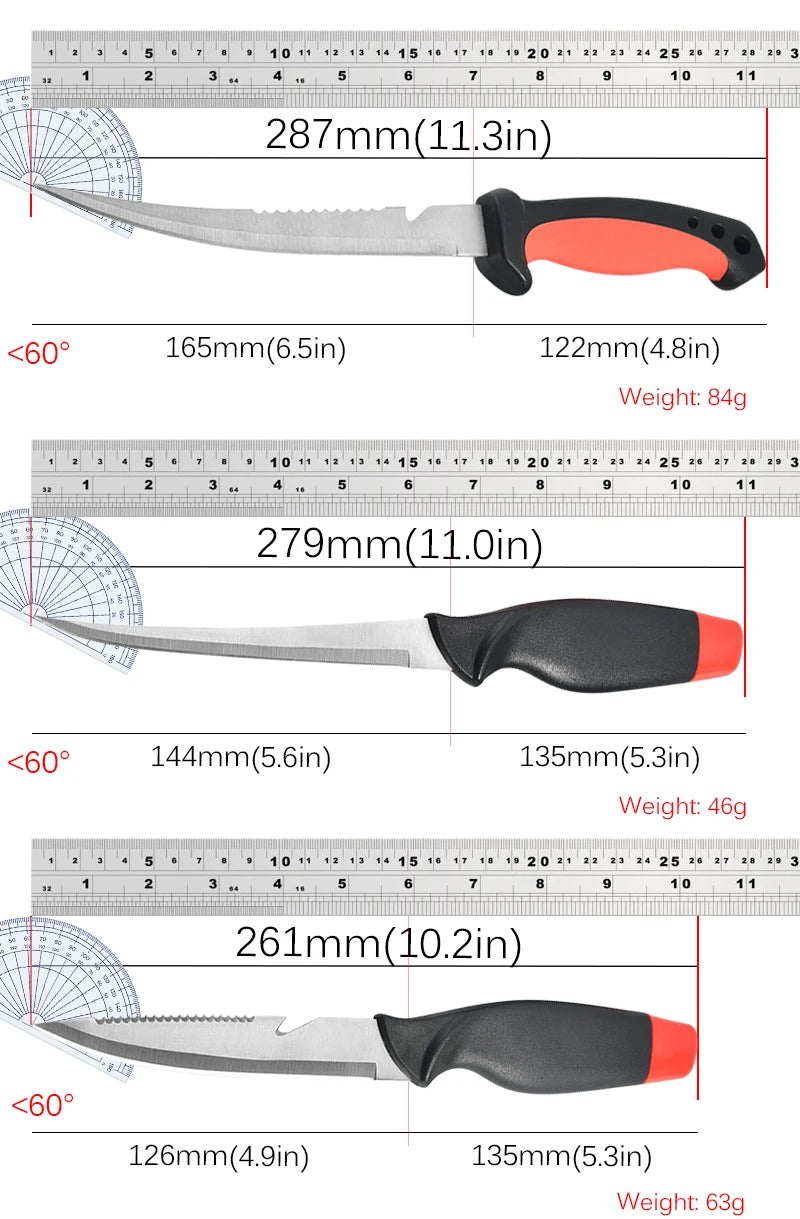 Stainless Steel Multifunctional Fishing Knife Fish Killing Knives Fish Planing Knife Kitchen Sharp Meat Cleaver Fruit Knife - Action Outdoors Kiwi
