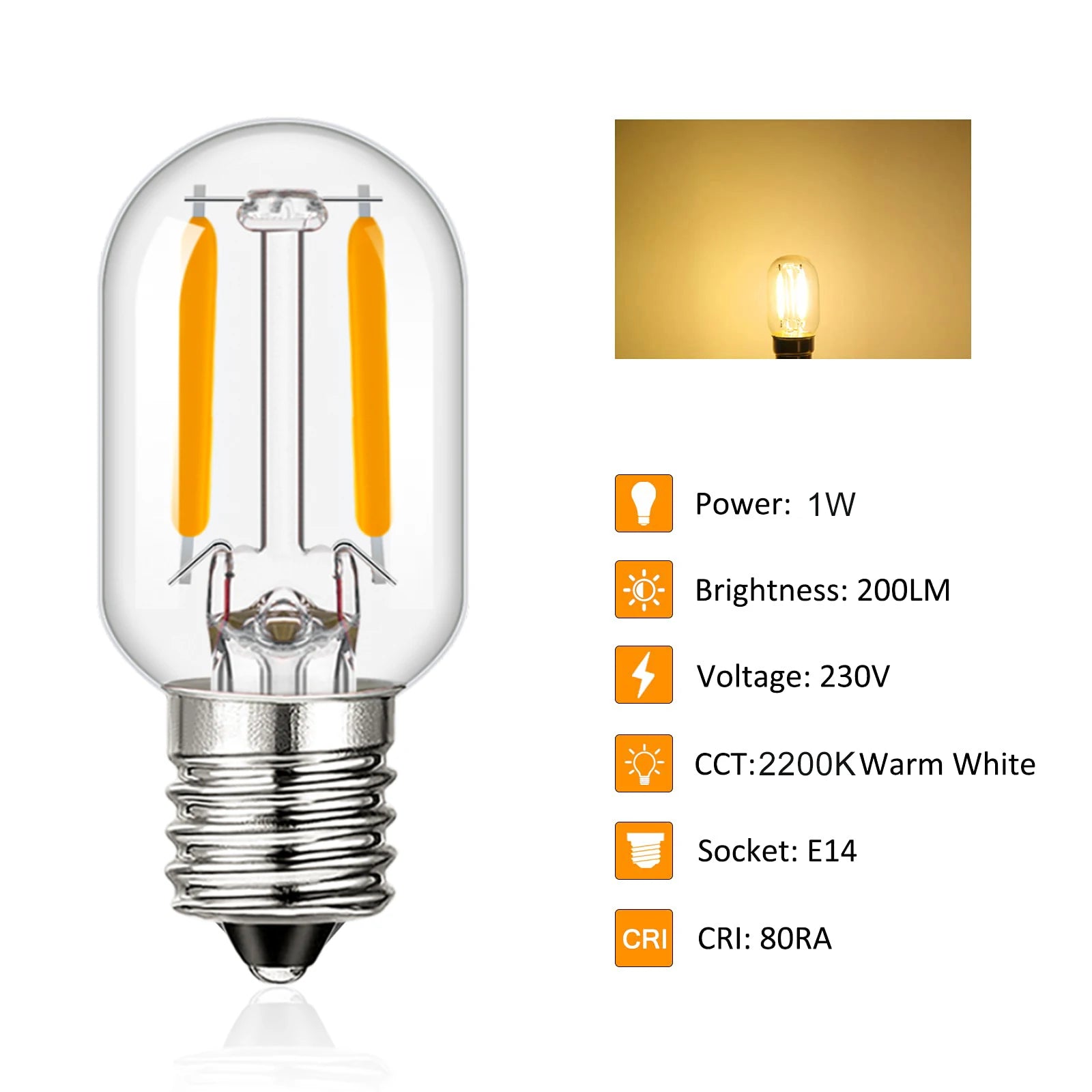 Vintage Low Voltage Led Bulb T20 Tubular Filament Bulb DC 12V 24V AC 220V E12 E14 Mini Tubu Bulb for RVs Marine Lighting Outdoor - Action Outdoors Kiwi