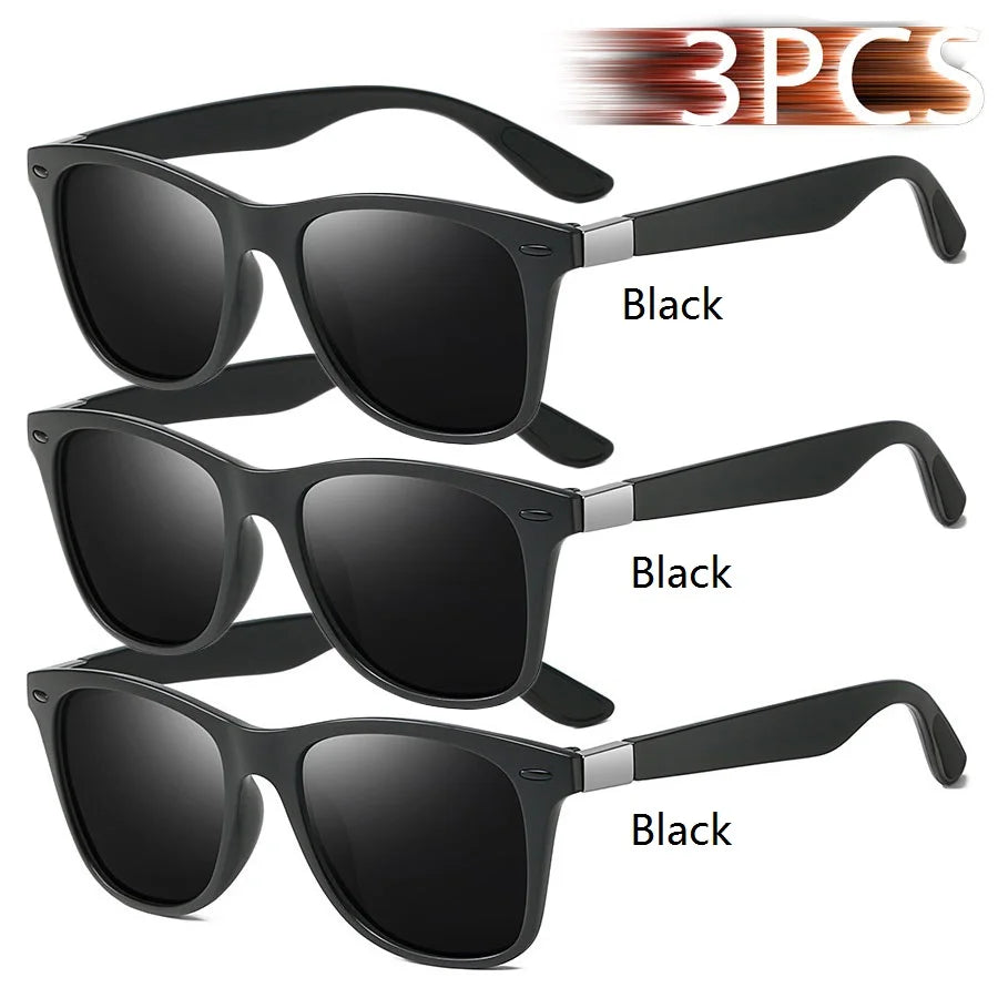 Fashion Vintage Square Unisex Driving Fishing Sunglasses Men Women Luxury Brand Designer Sun Glasses Anti-Glare Eyewear UV400 - Action Outdoors Kiwi