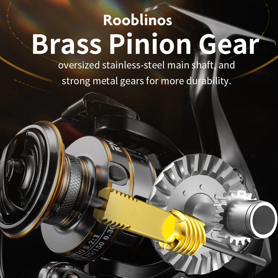 ROOBLINOS RY Spinning Reels Saltwater Freshwater Fishing Reel Ultralight Metal Frame Smooth And Tough High Speed Fishing Reels - Action Outdoors Kiwi