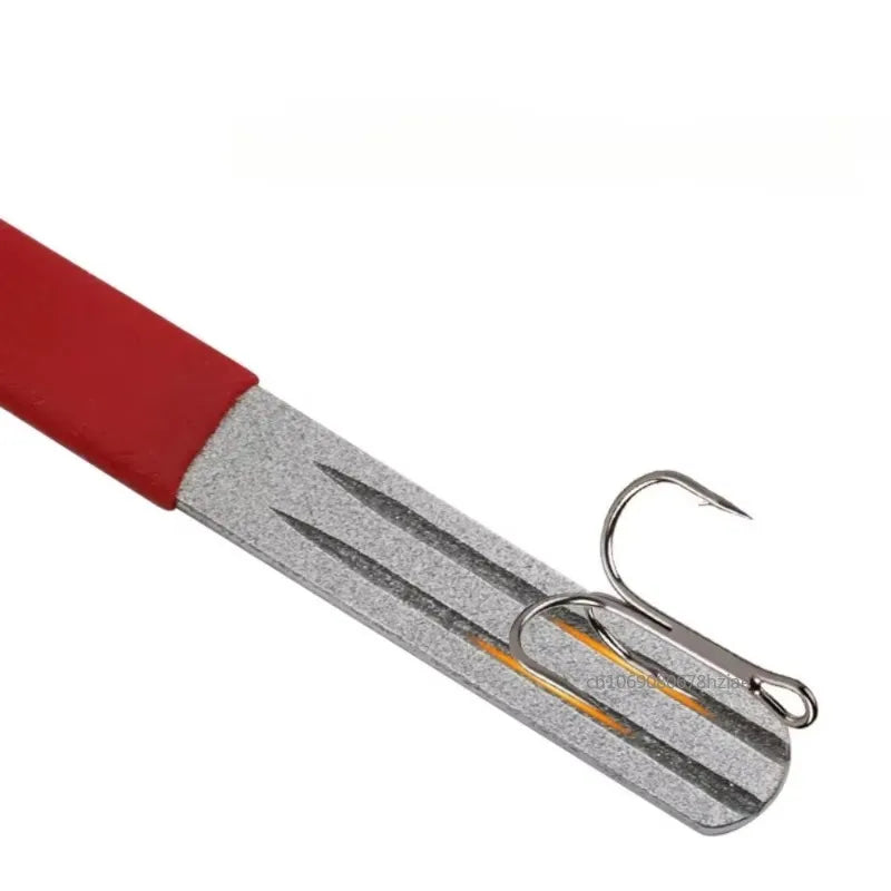 Portable Diamond Stone Fish Hook Diamond Sharpener Knife Sharpen Tools Hook Whetstone Keychain for Outdoor Fishing Accessories - Action Outdoors Kiwi