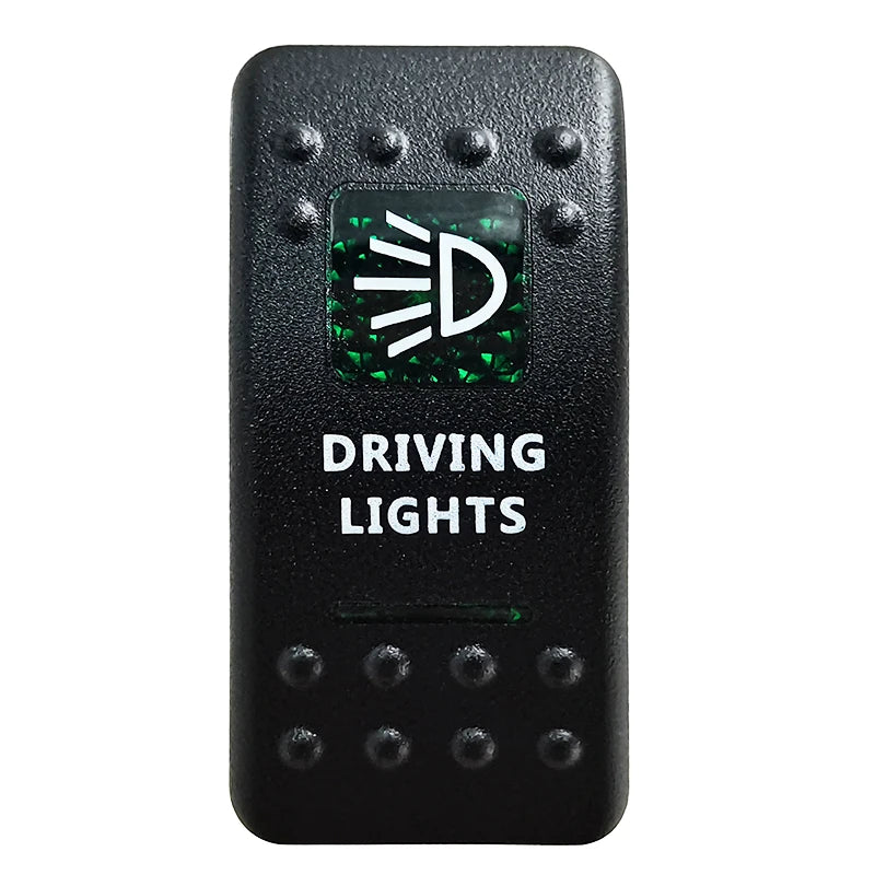Green Led Light Bar Rocker Switch SPST 5Pins/DPDT 7Pins For Car Marine Boat IP68 NARVA Carling ARB Auto Parts Camper Replacement - Action Outdoors Kiwi