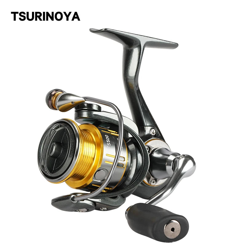 TSURINOYA Light Game Ultralight Spinning Fishing Reel FS 500 800 1000 9+1BB 4kg Drag Power Bait Finesse Stream Bass Trout Reel - Action Outdoors Kiwi