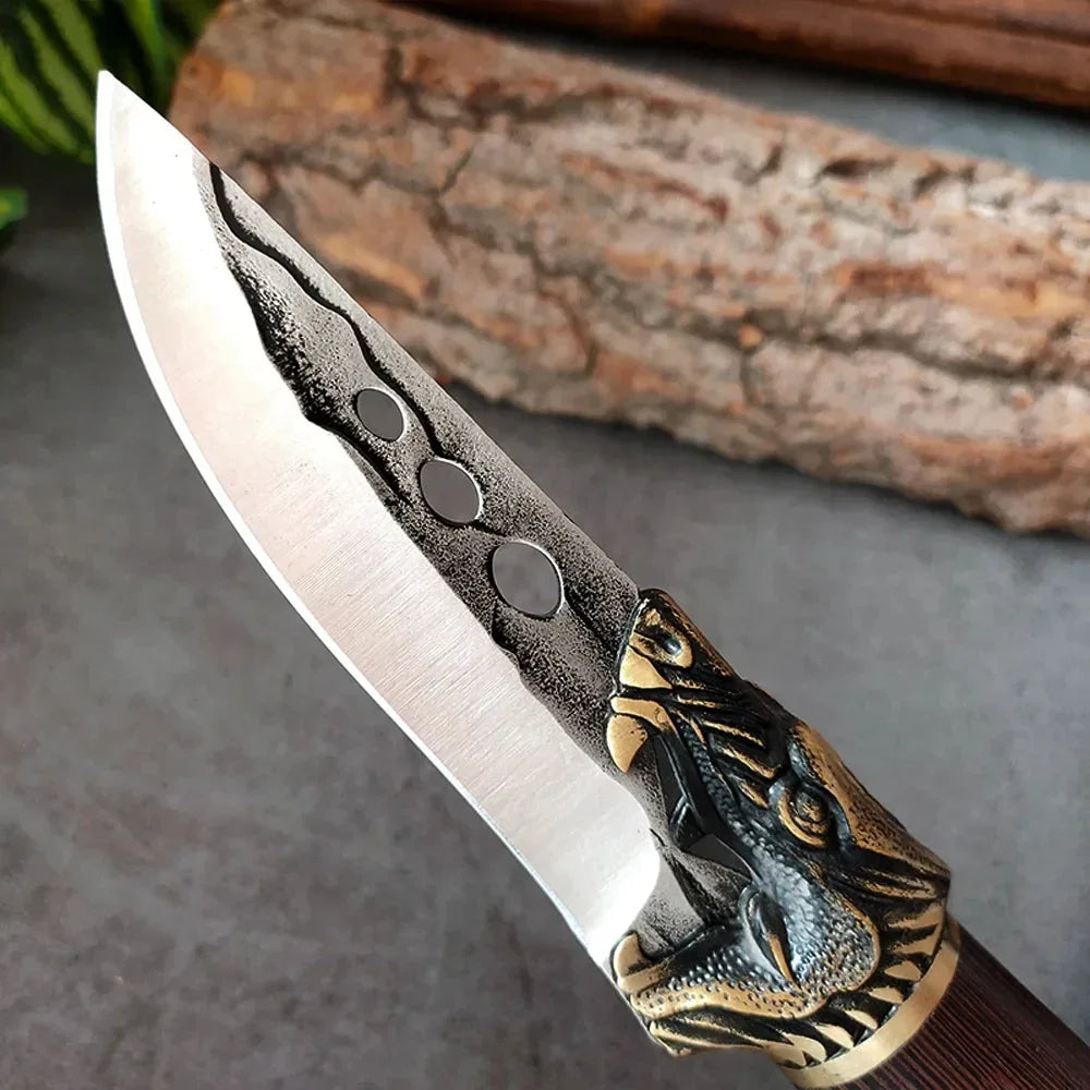 Kitchen Boning Knives Handmade Forged Butcher Cooking Knife Meat Cleaver Chopping Vegetables Stainless Steel Chef Cutting Knife - Action Outdoors Kiwi