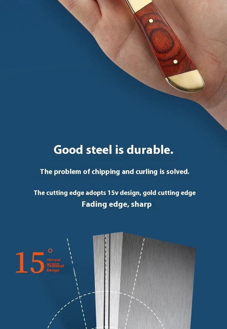 Hand steak meat knife camping copper head knife handlebar meat special knife multifunction fruit knife barbecue meat cutter knif - Action Outdoors Kiwi