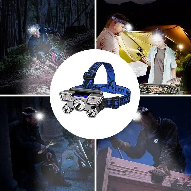 Powerful Rechargeable Head Flashlight for Fishing Led Headlamp Nitecore Camping Headlights Hunting Torch Hiking Front Lanterns - Action Outdoors Kiwi