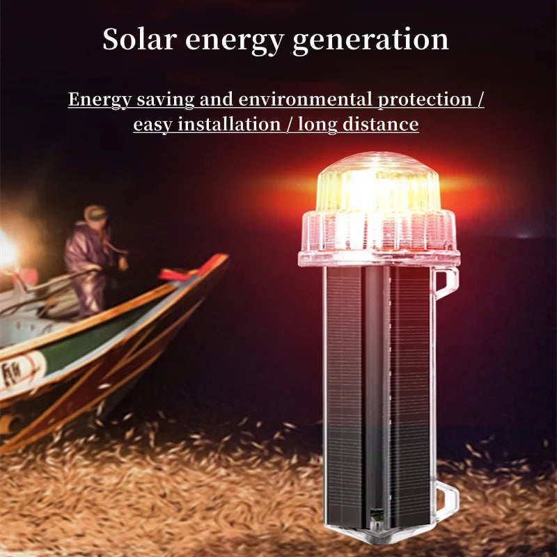Solar Powered IP7X Waterproof Net Mark/Position Flashing Marine Signal Light Flash Boat Light Warning Floating Torpedo Light CE - Action Outdoors Kiwi