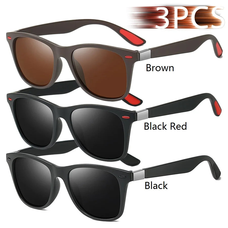 Fashion Vintage Square Unisex Driving Fishing Sunglasses Men Women Luxury Brand Designer Sun Glasses Anti-Glare Eyewear UV400 - Action Outdoors Kiwi