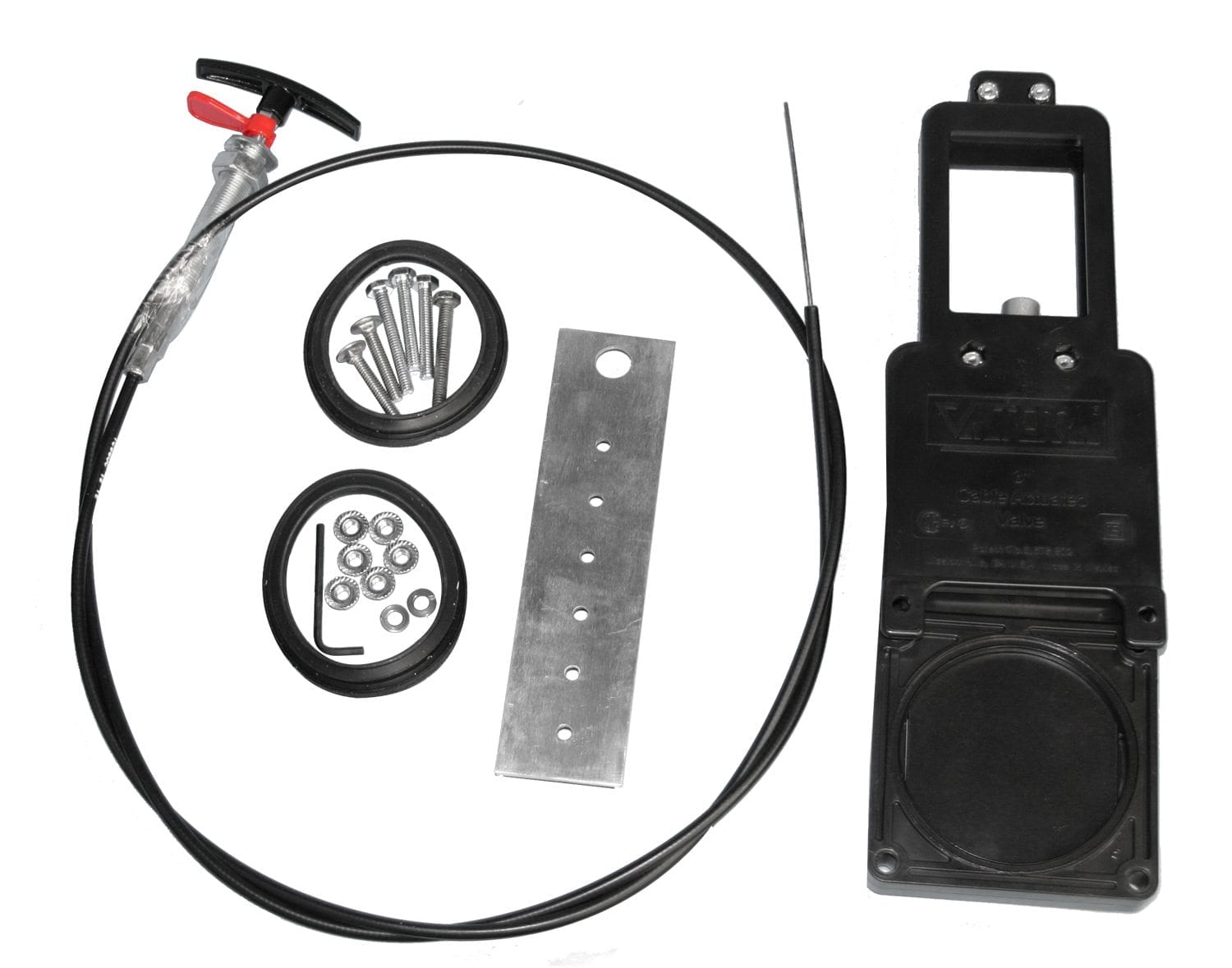Valterra Flexible Cable Kit, 72in- 1.5in Valve - Action Outdoors Kiwi