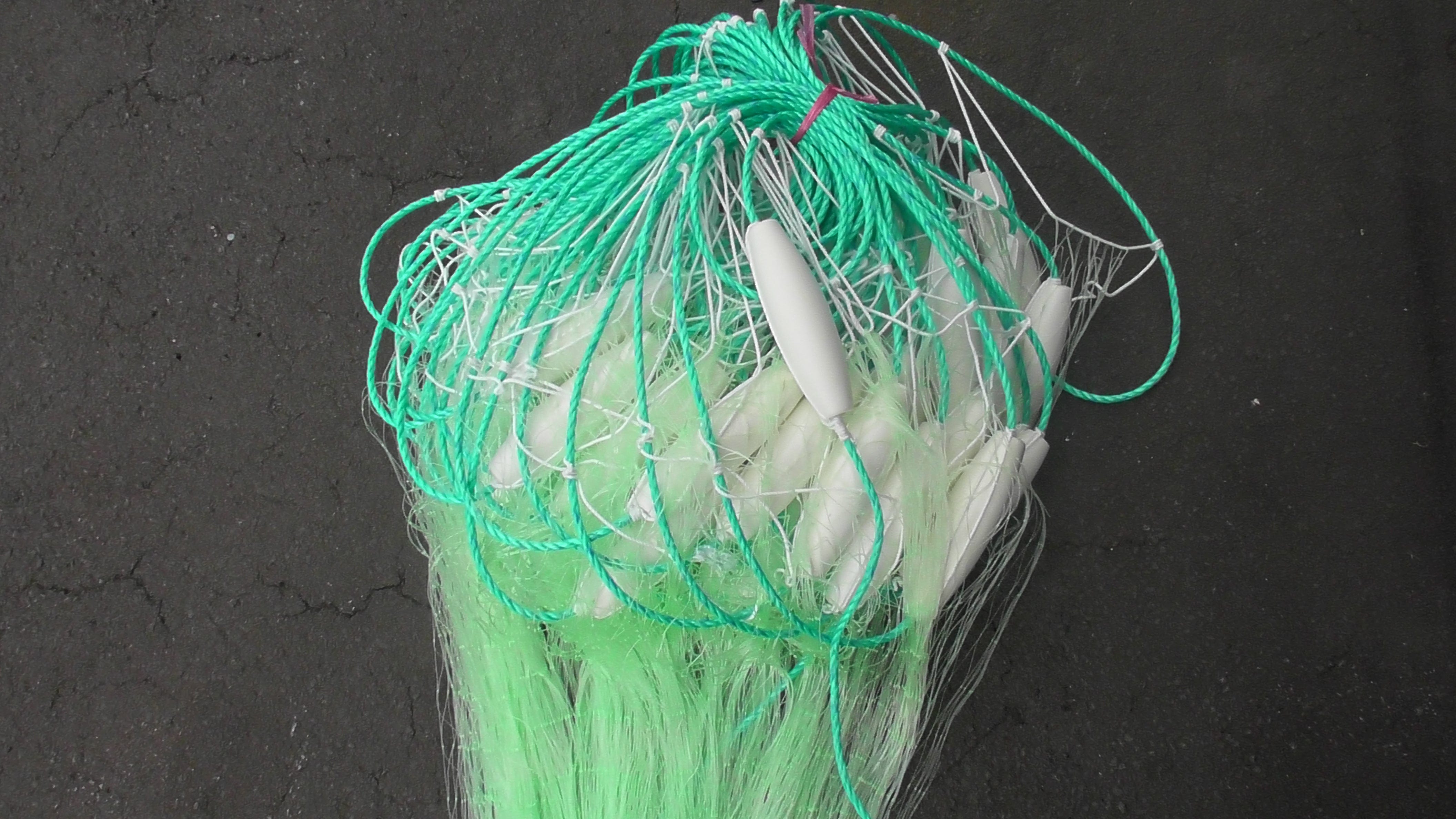 Action Fishing Nets Floating Mullet net 60m Floating Mullet with Multi Mono Mesh