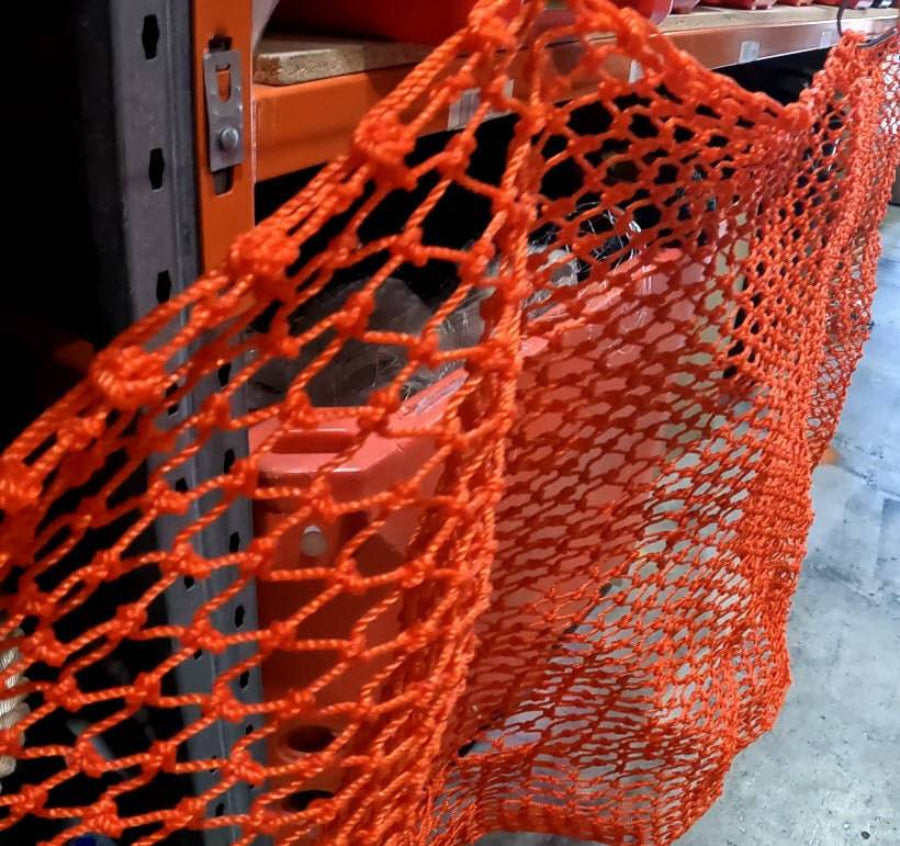 Cray Pot Mesh 120ply 3inch 20MD Orange – Heavy Duty Crayfish Netting close-up view