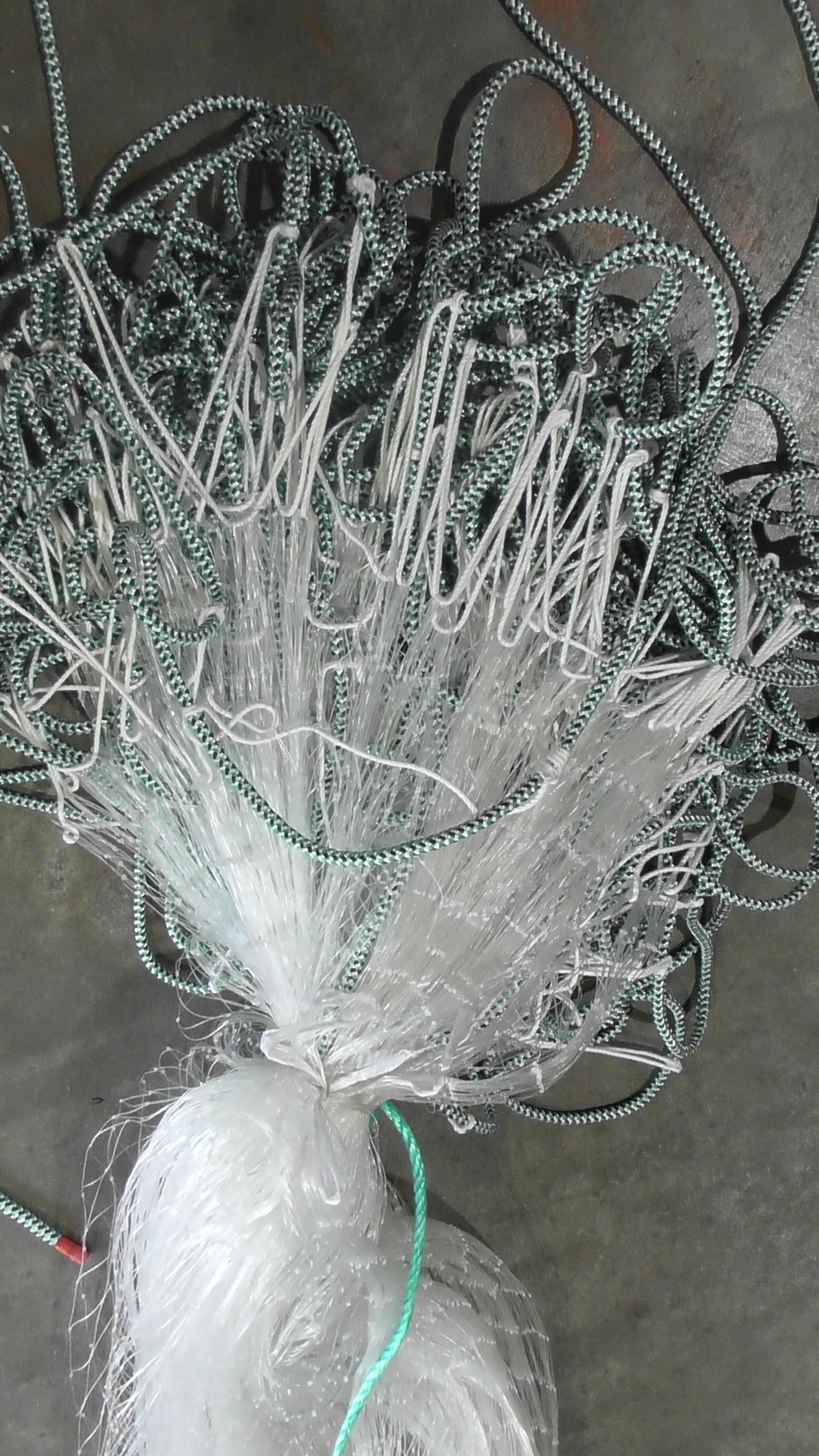 NZ mullet fishing nets with strong mesh and rigging for optimal fishing performance.