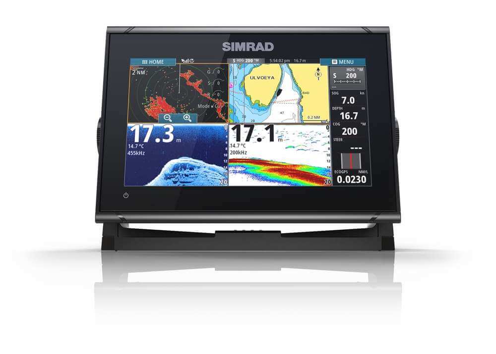 Advance Trident Electronic Navigation Charts Simrad GO9 XSE w Active Imaging & Charts