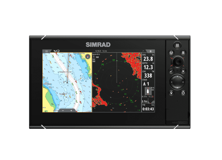 Advance Trident Small Boat Marine Radar Simrad NSS9 Evo3S Multifunction 9 Inch Display