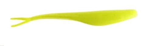 Berkley Gulp 5 Chartreuse soft bait model Jerk Shad in bright chartreuse color, 5 inches long.