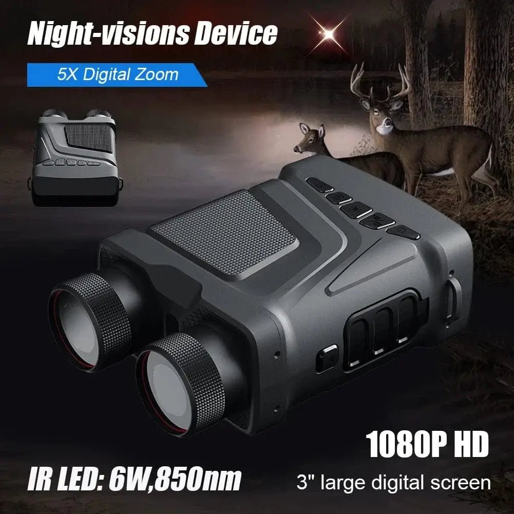 China China R12 Binoculars Night Vision Device 1080P HD 850nm Infrared 5X Digital Zoom Telescope Goggles Outdoor Hunting Camping Full Dark 300m