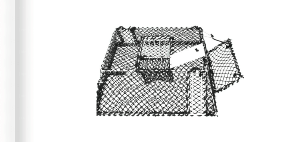 Large-Sized Cray Pot featuring a heavy-duty galvanized steel design for cray fishing.