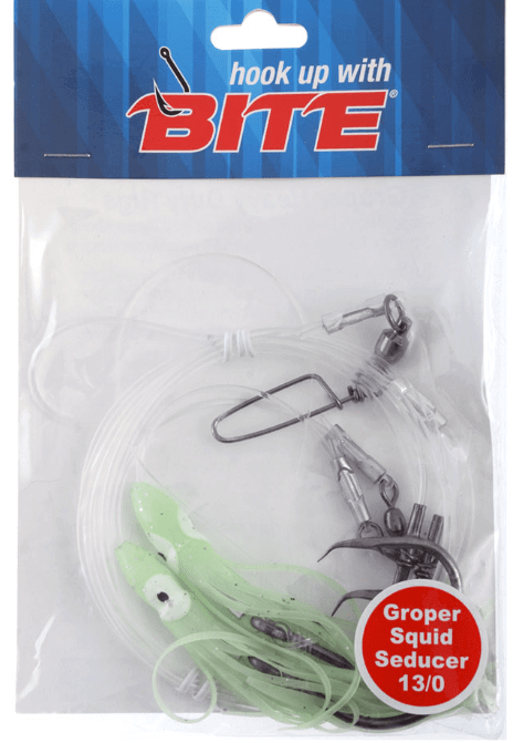 Bite Fishing RIGS Groper Squid Rig 2H 13/0