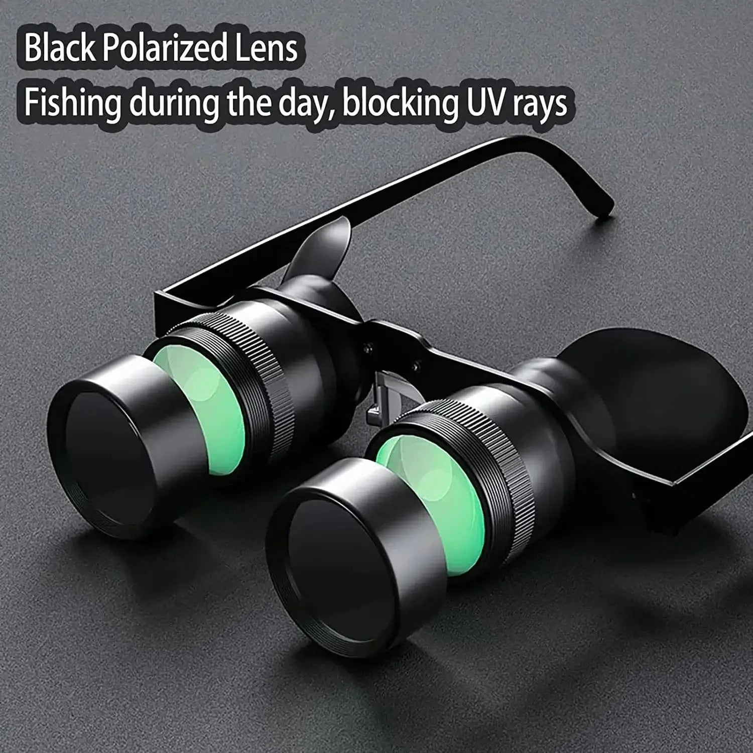 China China telescope-Grey lens Fishing Binoculars for outdoor bird watching, fishing, sports, theater professional hands-free glasses HD portable telescope
