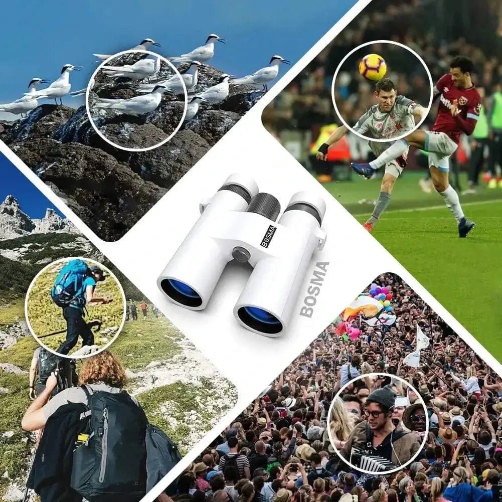 China China HD High Magnification Binoculars for Adults, Compact Binoculars for Bird Watching, Concerts, Sports, Hunting, 10x42 Binoculars