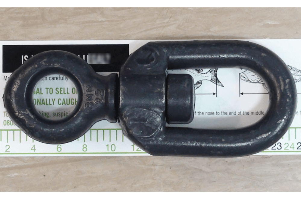 Bridon / Cookes Galv Boat & Trailer Shackles Mooring Short Bow Swivel 22mm