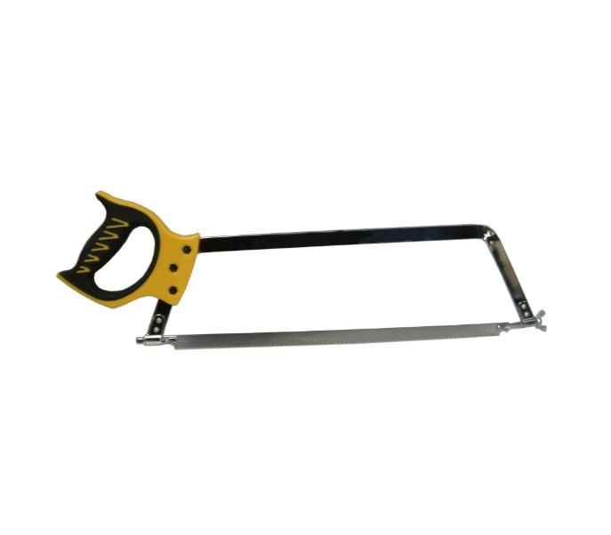 Stainless Steel Butcher's Saw with Plastic Handle 450mm for meat processing professionals.