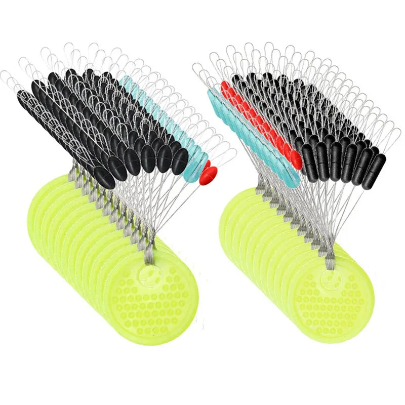 60pcs 10 Group Resistance Space Beans Stopper Not To Hurt The Line Vertical Beans Carp Fishing Tackle Accessories - Action Outdoors Kiwi