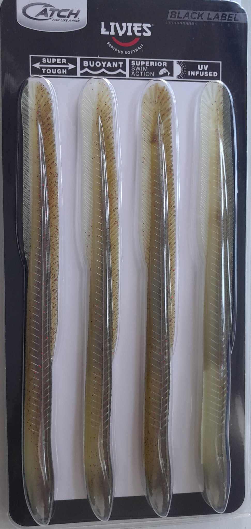 Catch Soft Bait Catch Livies Eels Tail 7in Dusty Shadow