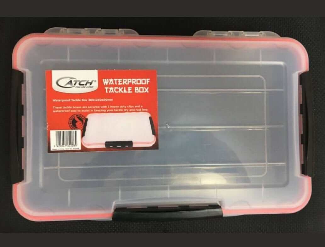 Catch TACKLE BOXES 360mm x 230mm Waterproof Tackle Box - Catch