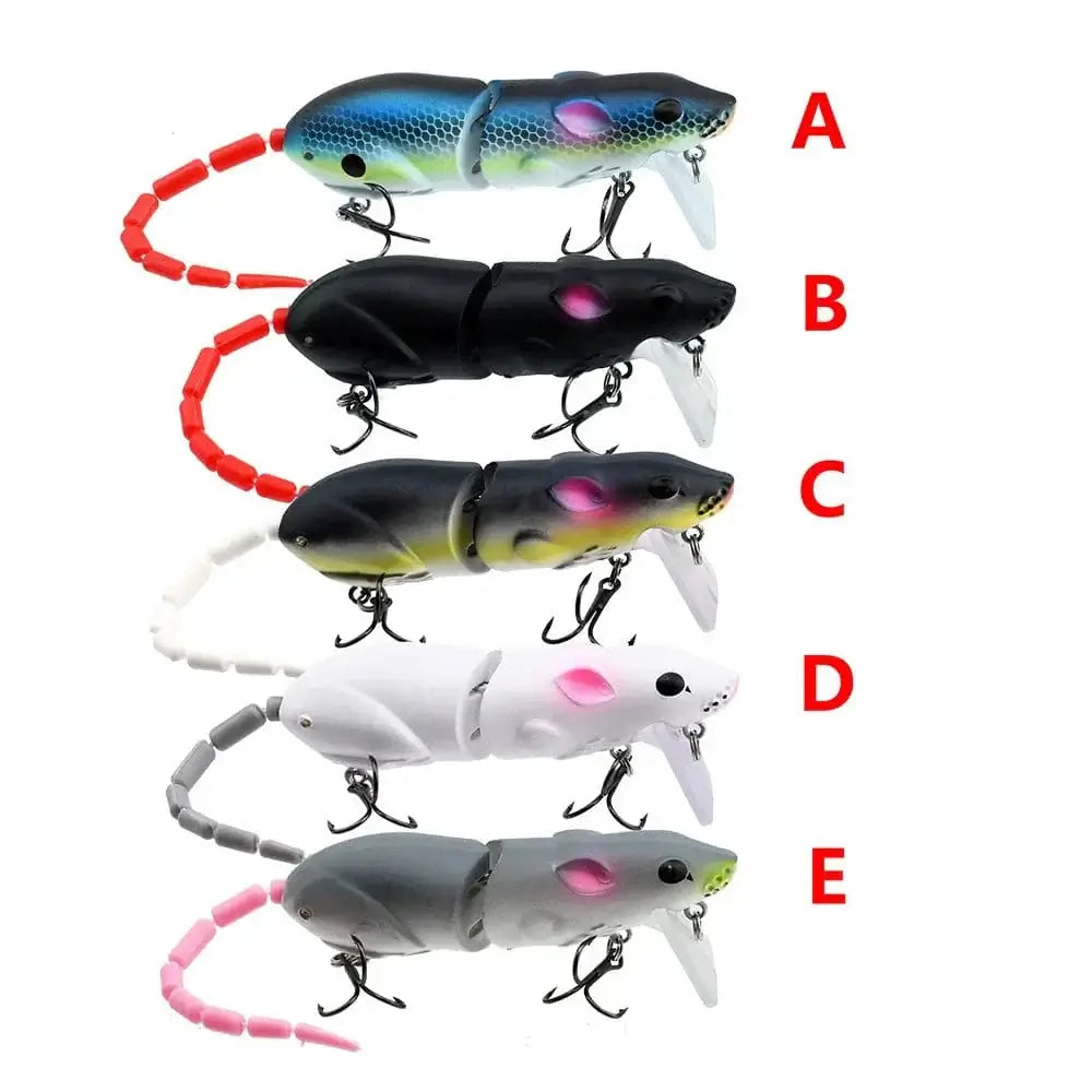 China Action Fishing Nets 15.5CM Mouse Lure Artificial Plastic Mouse Fishing Lure Swimbait Rat Pike Bass Minnow Floatingbaits Fishing Tackle Accessories