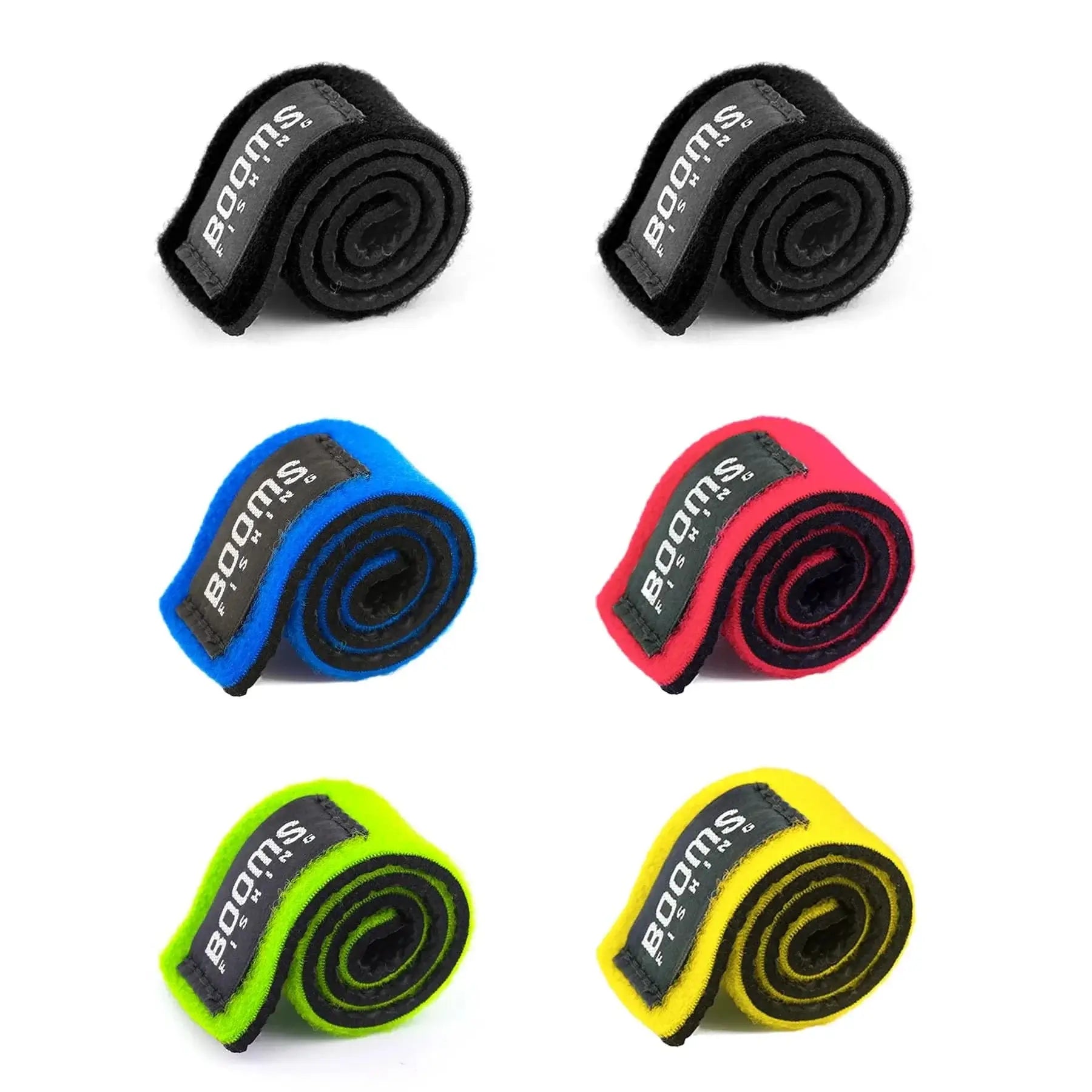 China Action Fishing Nets 5 Color 6 Pcs Booms Fishing RS3 Lure Fishing Rod Holder Belt Strap With Rod Tie Suspenders Wrap Fishing Tackle Boxes Tools Box Accessories